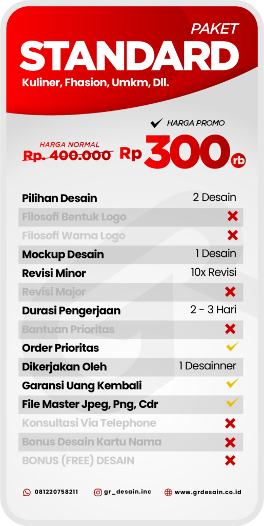 paket standar gr desain